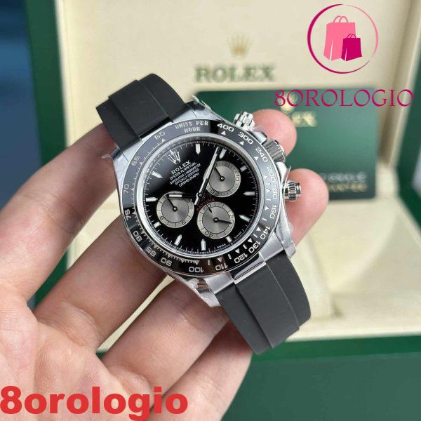Rolex Daytona 126519LN-0002 Quadrante Luminoso Nero Brillante & Acciaio 142g Super Replica 40mm Orologio - immagine 6