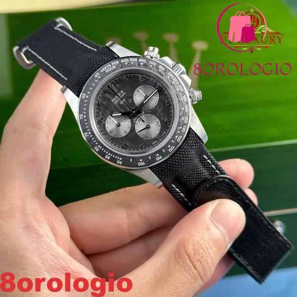Rolex DiW Daytona Titanio e Fibra di Carbonio "Exceptional-1" Replica di Miglior Qualità 67g Fabbrica DiW 40mm Orologio - immagine 6