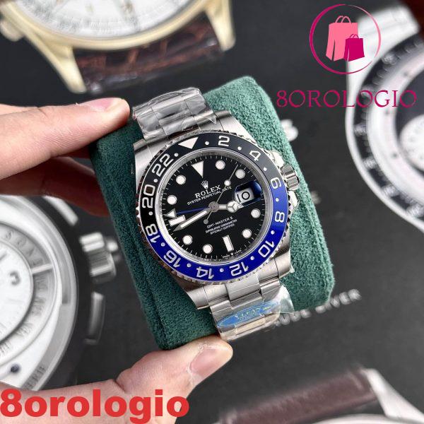 Rolex GMT-Master II 126710BLNR-0003 Batman Bracciale Oyster Replica Clean Factory 40mm Orologio - immagine 6