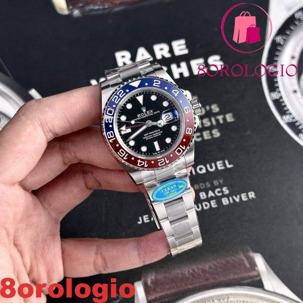 Rolex GMT-Master II 126710BLRO Pepsi Bracciale Oyster Replica Clean Factory 40mm Orologio - immagine 5