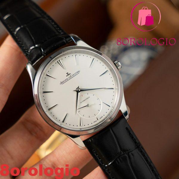 Replica Jaeger-LeCoultre Master Ultra Thin Small Seconds Q1218420 Quadrante Argento Pelle 39mm Migliore Orologio - immagine 3