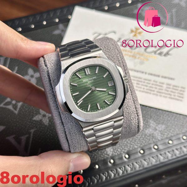 Replica Patek Philippe Nautilus 5711 Quadrante Verde Oliva 40mm Orologio - immagine 4