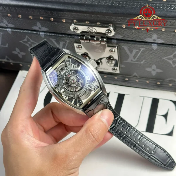 Franck Muller Curvex CX Grand Central Tourbillon Skeleton Dial Miglior Replica 36 X 53.1mm Orologio - immagine 7