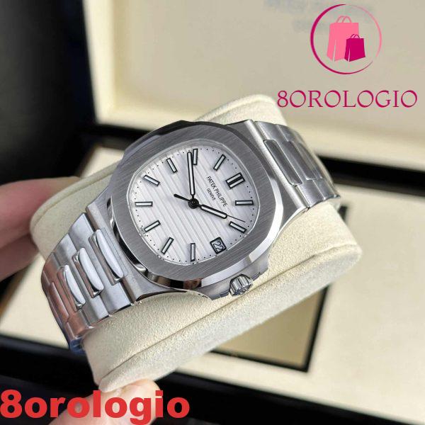 Patek Philippe Nautilus 5711/1A-011 Quadrante Bianco Super Replica 40mm Orologio - immagine 3