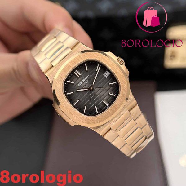 Patek Philippe Nautilus 5711/1R Oro Rosa Quadrante Grigio Replica Super Clone Fabbrica 3K 40mm Orologio - immagine 3