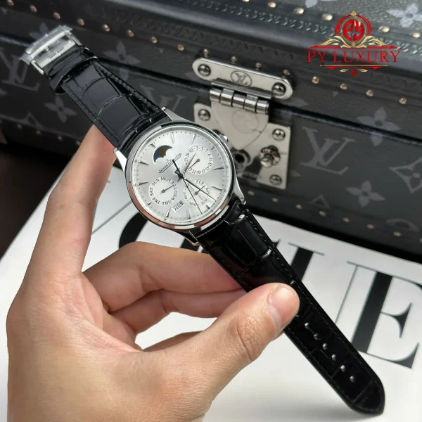 Jaeger LeCoultre Master Ultra Thin Perpetual Calendar 130842J Quadrante Argento Miglior Replica VR Factory 39mm Orologio - immagine 4