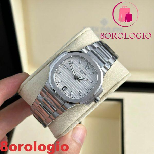 Patek Philippe Nautilus 7118/1A-010 Acciaio Quadrante Bianco Replica Migliore 3KF 35,2mm Orologio - immagine 3