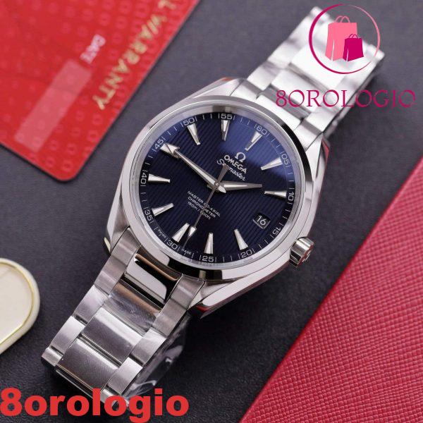 Omega Seamaster Aqua Terra 150M Quadrante Blu Scuro Migliore Replica 41mm Orologio - immagine 4