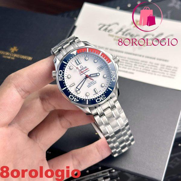 Omega Seamaster Diver 300M Commander's 007 Limited Edition Quadrante Bianco Migliore Replica VSF 41mm Orologio - immagine 4