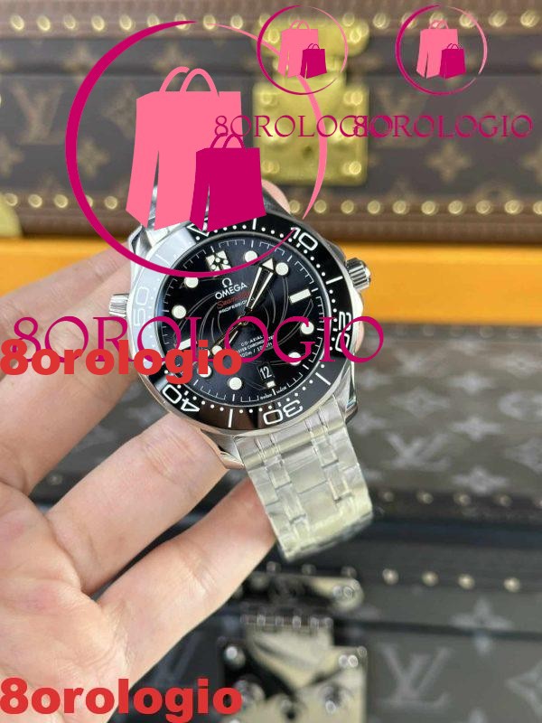 Omega Seamaster Diver 300M Edizione Limitata James Bond Quadrante Nero Migliore Replica 42mm Orologio - immagine 6