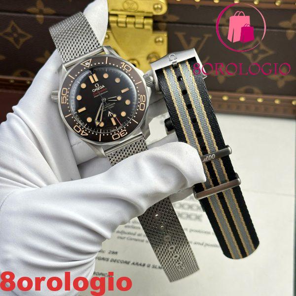 Omega Seamaster James Bond 007 No Time To Die Titanio Migliore Replica VSF 42mm Orologio - immagine 6