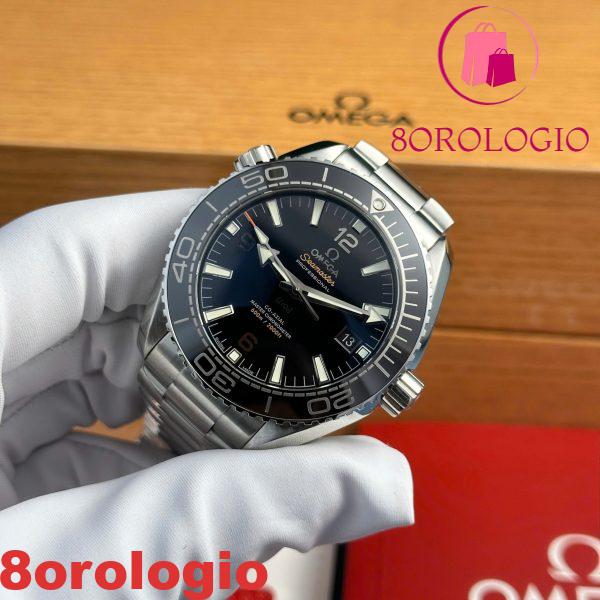 Omega Seamaster Planet Ocean 6000M Quadrante Nero Bracciale in Acciaio Replica Super Clone VSF 43.5mm Orologio - immagine 6