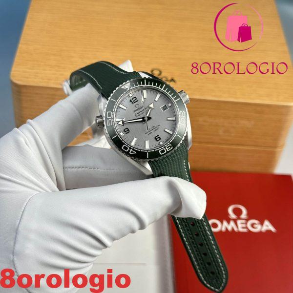 Omega Seamaster Planet Ocean 600M Quadrante Argento Lunetta Verde Migliore Replica VSF 43.5mm Orologio - immagine 3