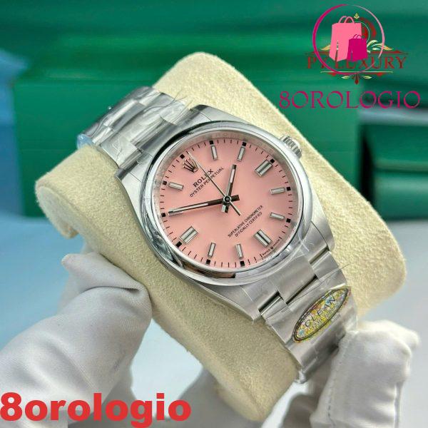 Rolex Oyster Perpetual 126000 Quadrante Rosa Candy Migliore Replica 1:1 Clean Factory 36mm Orologio - immagine 3