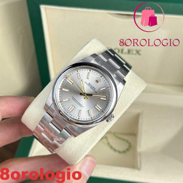 Replica di Alta Qualità Rolex Oyster Perpetual 41 124300-0001 Quadrante Argento Clean Factory Orologio - immagine 5