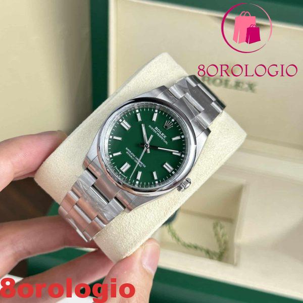 Rolex Oyster Perpetual 41 124300-0005 Quadrante Verde Migliore Replica Clean Factory Orologio - immagine 6