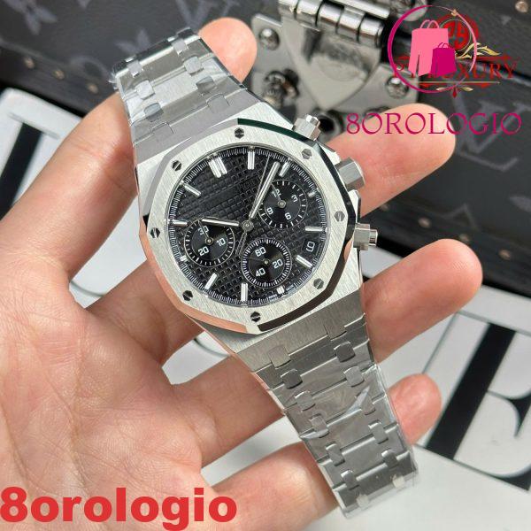 Audemars Piguet Royal Oak Chronograph 26240ST Quadrante Nero Replica 1:1 Super Clone APSF 41mm Orologio - immagine 6