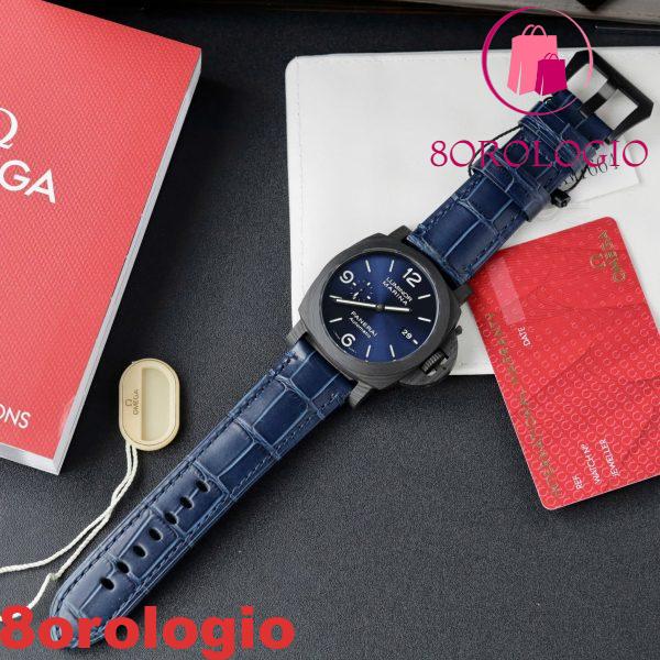 Panerai Luminor Marina Carbotech Blu Notte Quadrante Blu PAM1664 Miglior Replica VSF 44mm Orologio - immagine 4