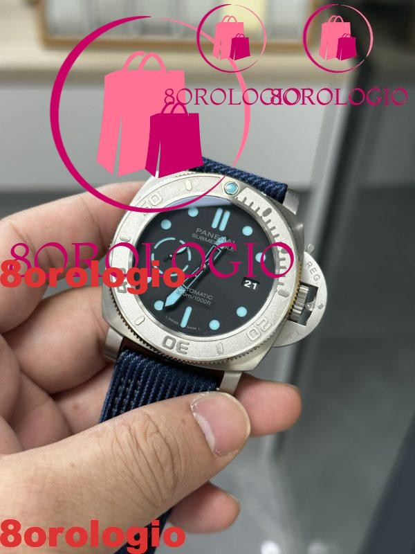 Panerai Submersible Mike Horn Edition PAM 985 Titanio Quadrante Nero Miglior Replica VSF 47mm Orologio - immagine 3