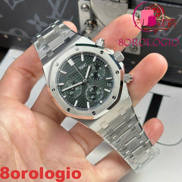 Audemars Piguet Royal Oak Chronograph 26240ST Quadrante Verde 1:1 Migliore Replica Super Clone APSF 41mm Orologio - immagine 6