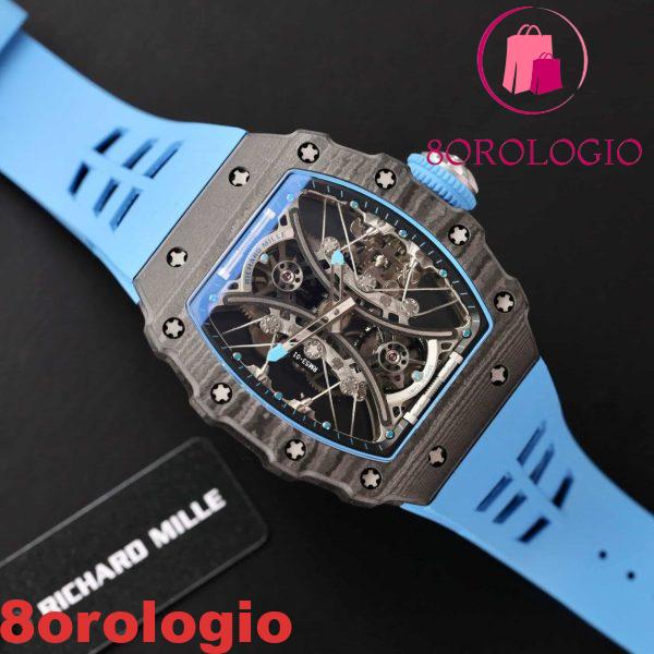 Richard Mille RM 53-01 Tourbillon Pablo Mac Donough Fibra di Carbonio Migliore Replica Orologio - immagine 5
