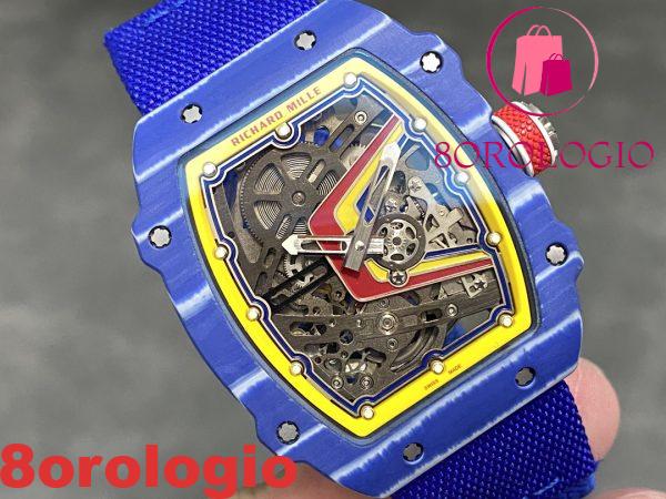 Richard Mille RM 67-02 Fernando Alonso F1 Prototype Carbon TPT Extra Piatto 1:1 Miglior Replica 38.7 X 47.52 Mm Orologio - immagine 3