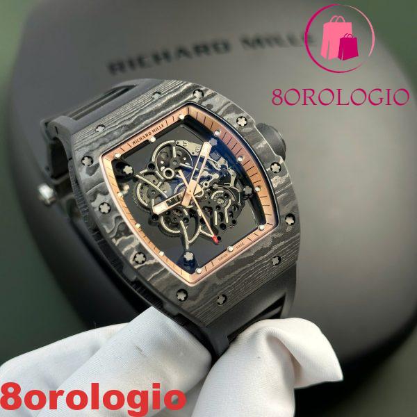 Richard Mille RM055 Asia Edition Bubba Watson Carbon TPT 1:1 Super Clone Best Replica APSF 42,7mm Orologio - immagine 8