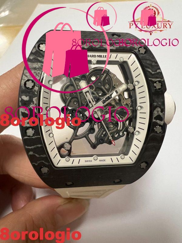 Replica Richard Mille RM055 Bubba Watson Americas Edition Custom Fibra di Carbonio NTPT Modificata Movimento Non-Regolatore 1:1 Super Clone Orologio - immagine 3