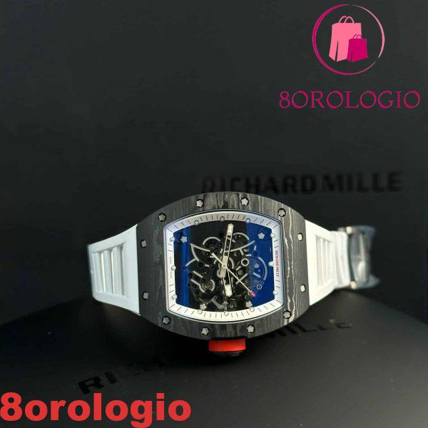 Richard Mille RM055 Bubba Watson Carbon Fiber White Legend Migliore Replica ZF 42.7 X 49.9mm Orologio - immagine 7