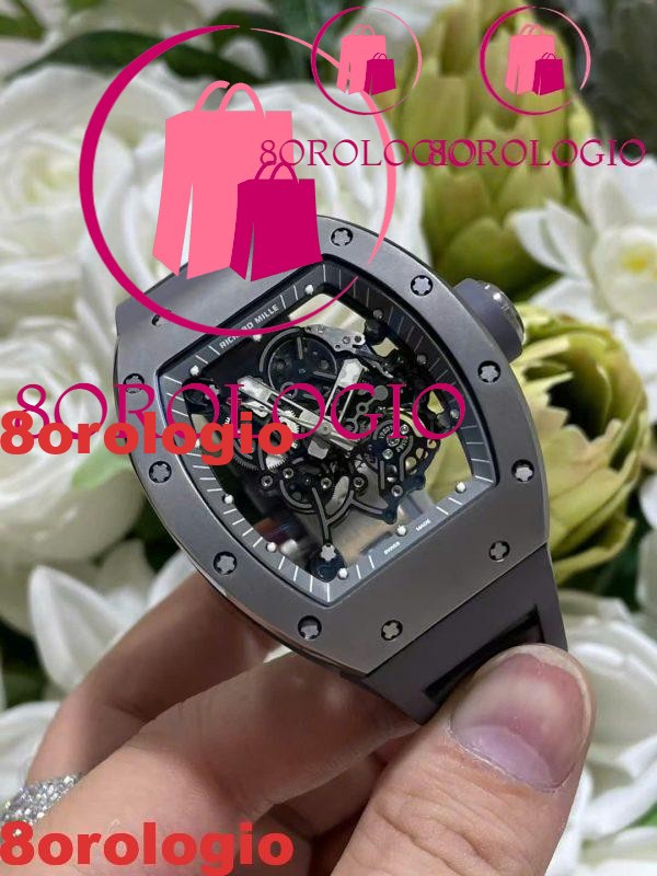 Richard Mille RM055 Titanio Tutto Grigio Edizione Limitata 1:1 Replica Custom Made Super Clone 42.7mm Orologio - immagine 3