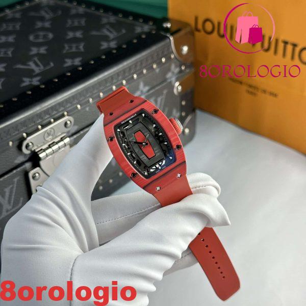 Replica di Alta Qualità Richard Mille RM07-01 Red Carbon TPT Quartz Racing Red Edizione Limitata 45.32 X 32.3mm Orologio - immagine 3