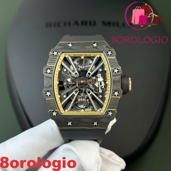 Richard Mille RM12-01 Tourbillon NTPT Carbon Edizione Limitata Replica 1:1 Migliore Edizione 48mm X 39.30mm Orologio - immagine 9