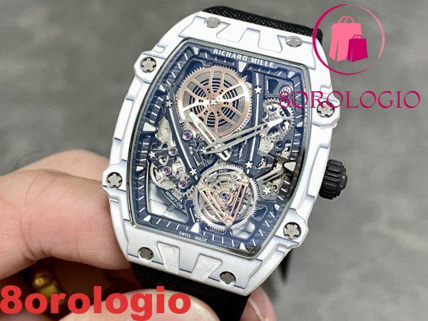 Richard Mille RM27-05 Flying Tourbillon Rafael Nadal Carbonio Replica 37.25×47.25mm Orologio - immagine 4