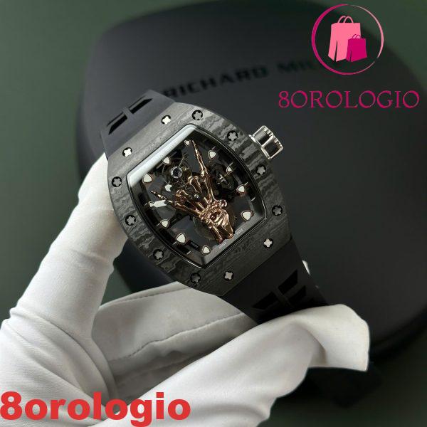 Richard Mille RM66 Flying Tourbillon Manual Winding Carbon TPT Miglior Replica YS Factory 42.7mm X 49.94mm Orologio - immagine 5