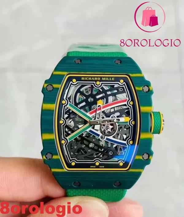 Richard Mille RM67-02 Automatic Extra Flat Carbon Fiber Super Clone Migliore Replica 38.7 X 47.52mm Orologio - immagine 3