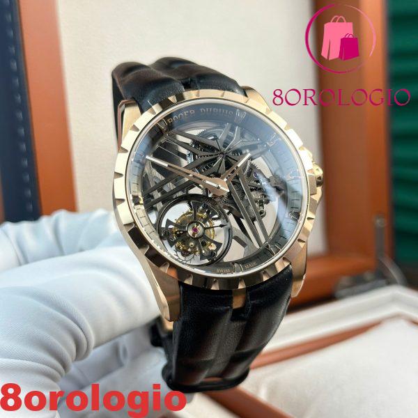 Roger Dubuis Excalibur Monotourbillon Oro Rosa RDDBEX0836 Replica BBR 42mm Orologio - immagine 5