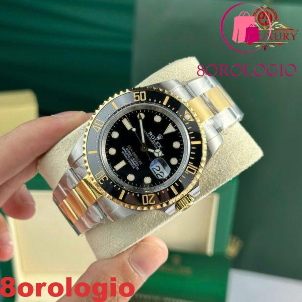 Rolex Sea-Dweller 126603-0001 Due Tono Oro Giallo Quadrante Nero Migliore Replica VS Factory 43mm Orologio - immagine 9