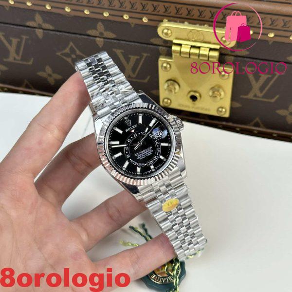 Rolex Sky-Dweller 326934 Quadrante Nero Bracciale Jubilee Replica di Alta Qualità 42mm Orologio - immagine 4