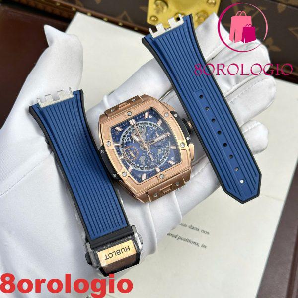 Hublot Spirit Of Big Bang King Gold Blue Miglior Replica BBF 42mm Orologio - immagine 4