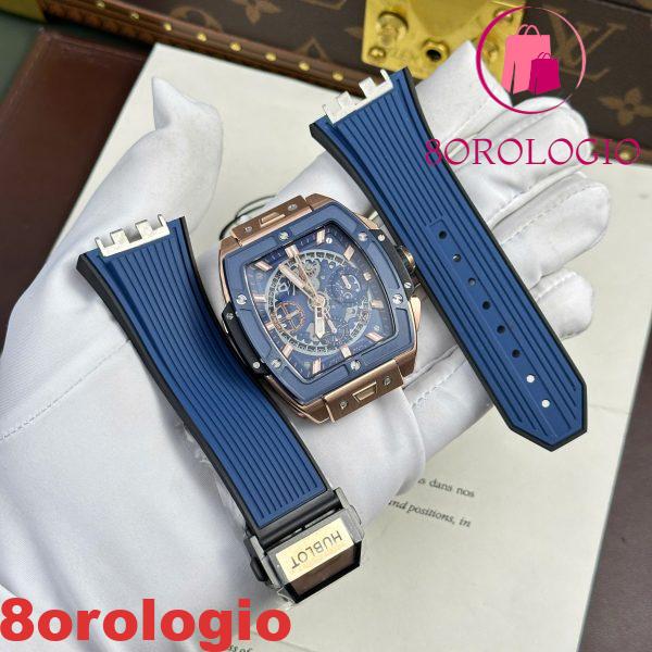 Hublot Spirit Of Big Bang King Gold Blue Ceramic Miglior Replica BBF 42mm Orologio - immagine 4