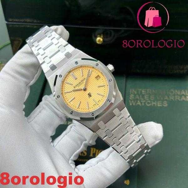 Audemars Piguet Royal Oak Jumbo Extra Thin 15202BC Quadrante Salmone Replica IPF 39mm Orologio - immagine 7