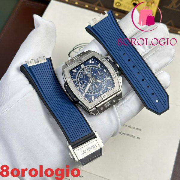 Hublot Spirit Of Big Bang Titanio Quadrante Blu 1:1 Migliore Replica BBF 42mm Orologio - immagine 4