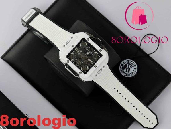 Hublot Square Bang Unico White Ceramic Replica BBF di Alta Qualità 42mm Orologio - immagine 5