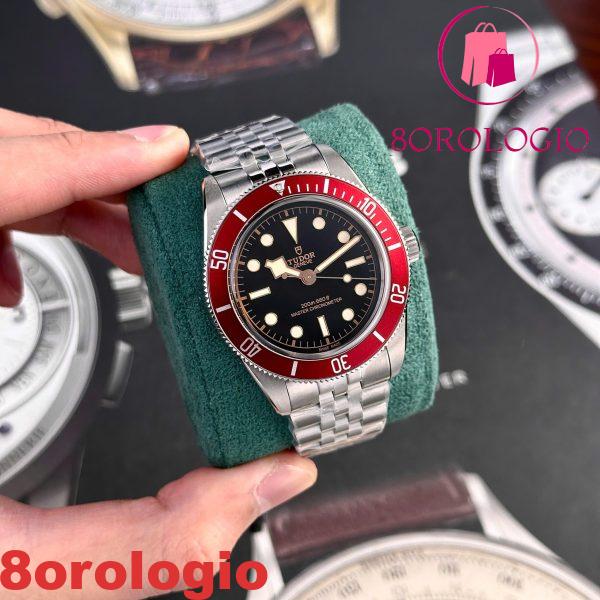 Tudor Black Bay 7941A1A0RU-0003 Quadrante Nero Ghiera Rossa Replica Migliore ZF 41mm Orologio - immagine 5