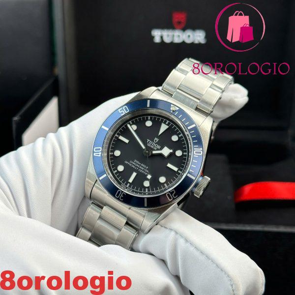 Tudor Heritage Black Bay 79230B Quadrante Nero Ghiera Blu Replica 1:1 Migliore Clone ZF 41mm Orologio - immagine 3