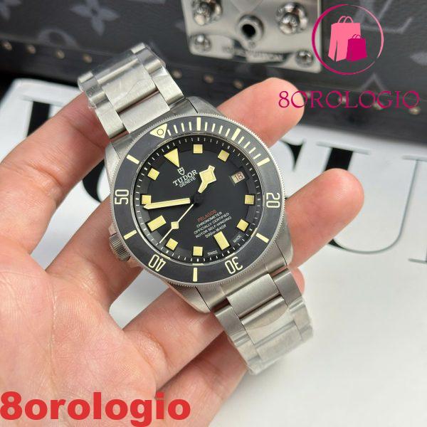 Tudor Pelagos LHD Titanium 25610tnl-0001 Quadrante Nero Migliore Replica VSF 42mm  Orologio - immagine 7