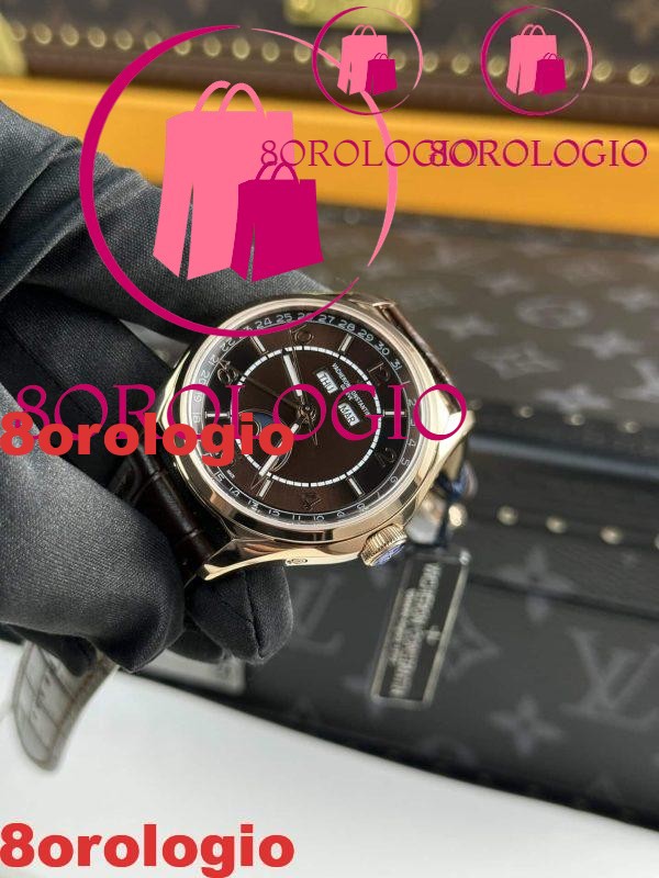Vacheron Constantin Fiftysix Complete Calendar 4000E Quadrante Marrone Replica 40mm Orologio - immagine 5