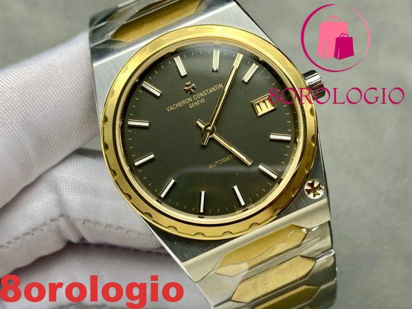 Vacheron Constantin Historiques 222 Jumbo Two Tone Yellow Gold Grey Dial Replica 1:1 Migliore Copia Factory 37mm Orologio - immagine 3