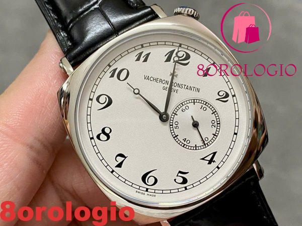 Vacheron Constantin Historiques American 1921 Quadrante Bianco Pelle Svizzera Replica AIF 40mm Orologio - immagine 3