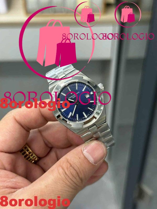 Vacheron Constantin Overseas 4600V/200A-B980 Orologio Donna Acciaio Quadrante Blu Miglior Replica 35mm Orologio - immagine 3